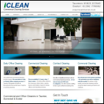 Screen shot of the Iclean Uk website.