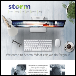 Screen shot of the Storm Design & Print website.