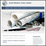 Screen shot of the South Western Tools Ltd website.