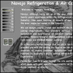 Screen shot of the Navajo website.