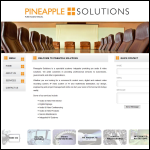 Screen shot of the Pineapple Solutions website.