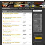 Screen shot of the Ocean City Recruitment Ltd website.