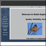 Screen shot of the Robin Engineering Services Ltd website.
