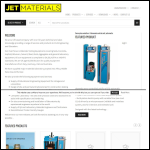 Screen shot of the Jet Materials Ltd website.