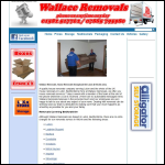 Screen shot of the Wallace Removals website.