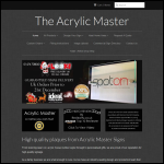 Screen shot of the Acrylic Master Signs website.