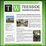 Screen shot of the Teeside Warehousing Co. Ltd website.