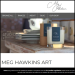 Screen shot of the Meg Hawkins Photography website.