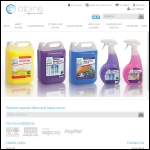 Screen shot of the Alpine Hygiene Supplies Ltd website.