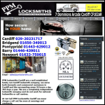Screen shot of the PPM Locksmiths website.