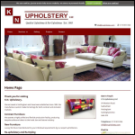 Screen shot of the Kn Upholsterers website.