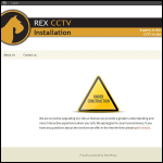 Screen shot of the Rex Cctv Installation website.