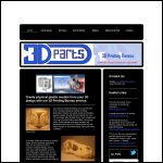 Screen shot of the 3dparts website.