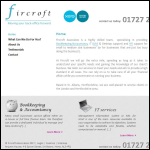 Screen shot of the Fircroft Associates website.