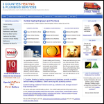 Screen shot of the 3 Counties Heating Ltd website.
