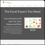 Screen shot of the Excel-expert Ltd website.