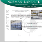 Screen shot of the Norman Lane Ltd website.