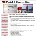 Screen shot of the Postal & Courier Etc website.