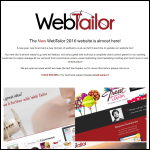 Screen shot of the Web Tailor Group website.