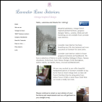 Screen shot of the Lavender Lane Interiors website.