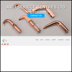 Screen shot of the Awd Service Centres Ltd website.