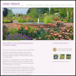 Screen shot of the Julian Tatlock Landscape Design website.