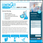 Screen shot of the Contract Cleaning UK website.