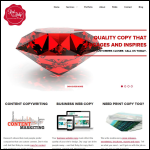 Screen shot of the Red Ruby Copywriting website.