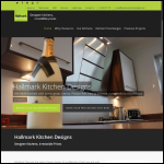Screen shot of the Hallmark Kitchen Designs website.