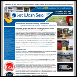 Screen shot of the Jet Wash Seal website.
