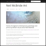 Screen shot of the Neil Mcbride Art website.