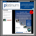 Screen shot of the Platinum Print Supplies Ltd website.