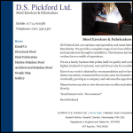 Screen shot of the D S Pickford website.