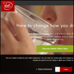 Screen shot of the Virgin Strauss Water UK website.