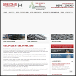Screen shot of the Goldvale Steel Fabrication & Stockholders website.