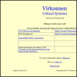 Screen shot of the Virkonnen Ltd website.