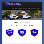Screen shot of the Calder Valley Security website.