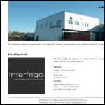 Screen shot of the Interfrigo Ltd website.