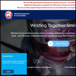 Screen shot of the R-Tech Welding Equipment Ltd website.