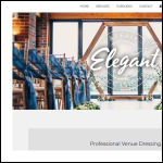 Screen shot of the Elegant Affair website.