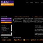 Screen shot of the Scout Recruitment Ltd website.
