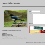 Screen shot of the Cotec Computing Services Ltd website.