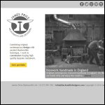 Screen shot of the James Price Blacksmith & Designer website.