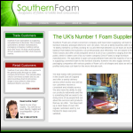 Screen shot of the Southern Foam website.
