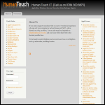 Screen shot of the Human Touch It website.