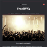 Screen shot of the Snap Crew website.