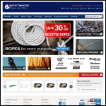Screen shot of the Westward Group Rope and Wire Supply website.