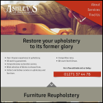 Screen shot of the Ashleys website.