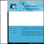 Screen shot of the Sal Supplies Ltd website.