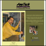Screen shot of the Amitech (Computer Networking & Audio Systems) website.